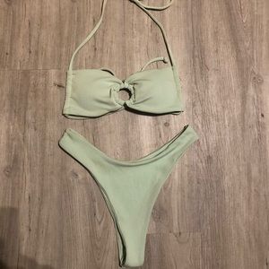 Zaful Swimsuit Small Sage Green